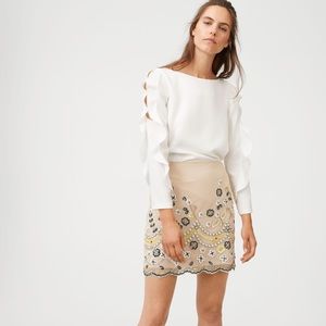 Club Monaco - beaded mini - monifa skirt - sz 00